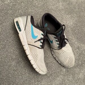 RARE Nike Stefan Janoski Max White Sneakers Men's Mesh Size US 11